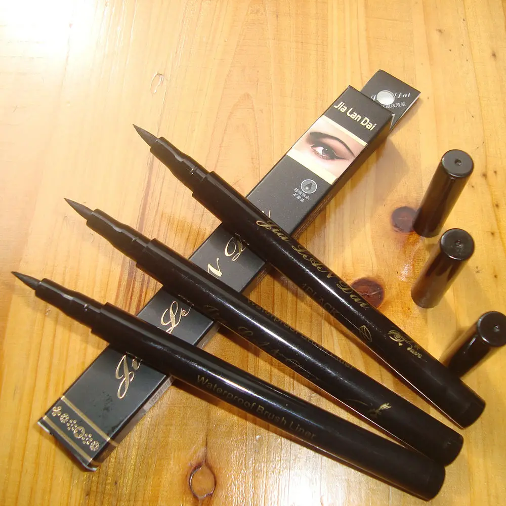 Новые супер черный Водонепроницаемый подводка для глаз Женская Мода жидкая Pen 1