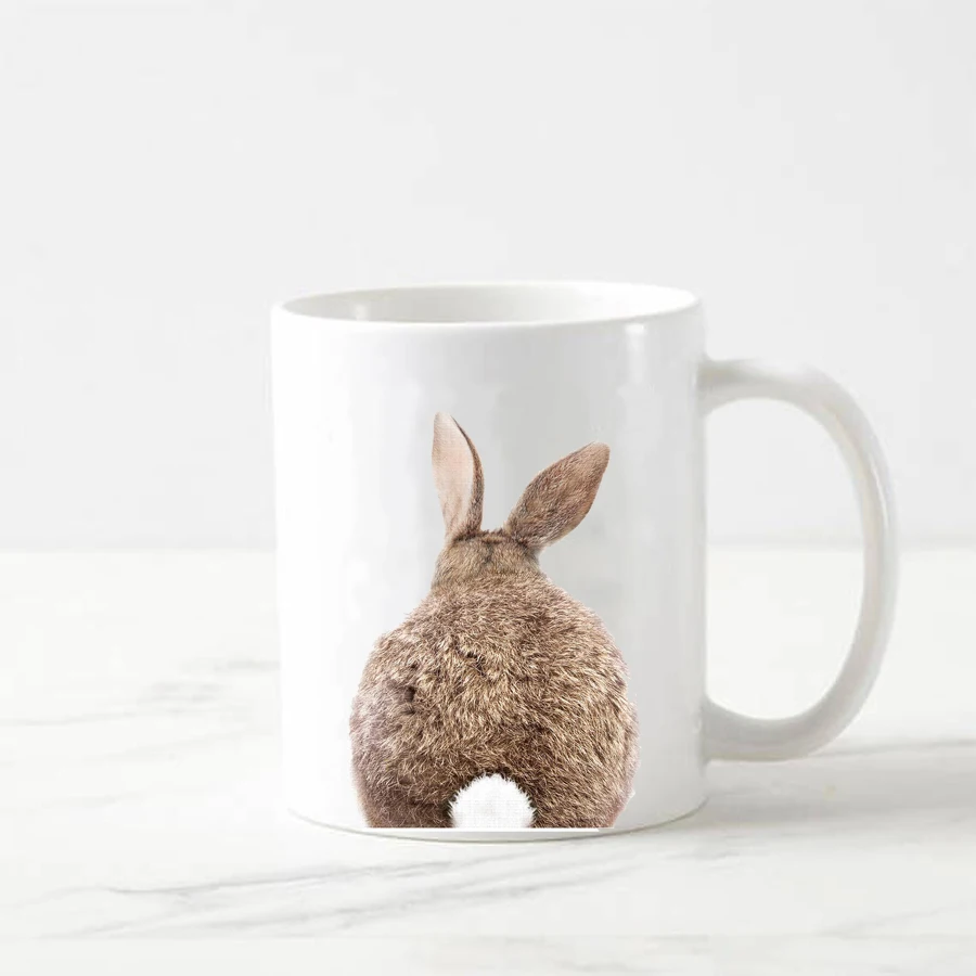 Милый кролик кружка креативная кофейная кружка с изображениями животных чай молоко чашка лучший Рождественский подарок кружка для вас и вашего друга