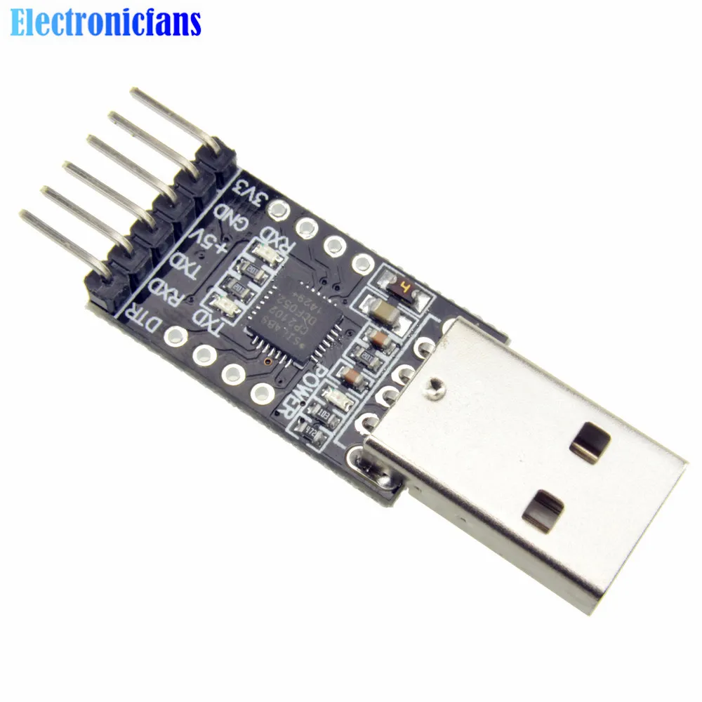NEU CP2102 USB 2.0 to TTL UART Serial Converter Module 5P STC PRGMR with cable 