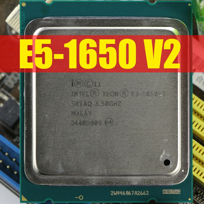 Процессор Intel Xeon E5 1650 V2 cpu 3,5G LGA 2011 шесть ядер серверный процессор e5-1650 V2 E5-1650V2 10 ядер 3,50 ГГц L3 12 м 130 Вт