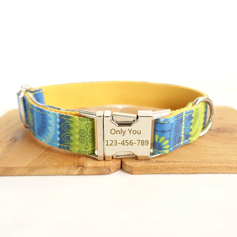 Personalized Dog Collar Shih Tzu Anti lost Nameplate Tags Fashionable