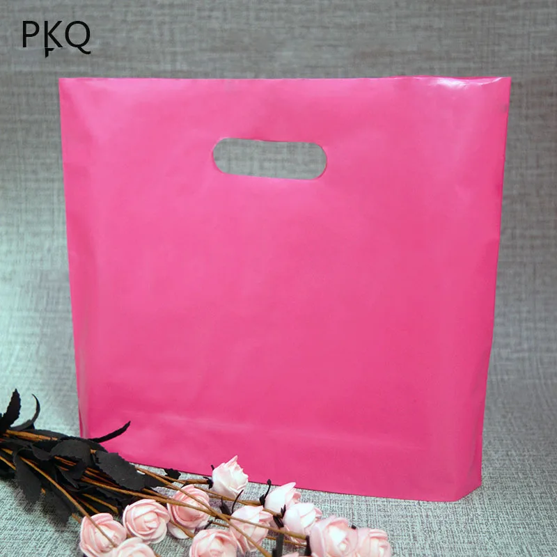 Buy 50pcs Large Plastic Bags with Handles Clothes