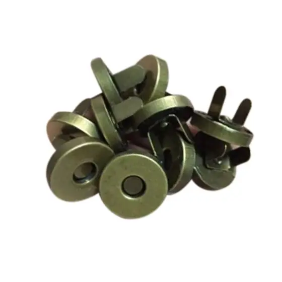

ABDB 24 Sets Magnetic Button Clasp Snaps - Purses, Bags, Clothes - No Tools Required - size:18mm Bronze