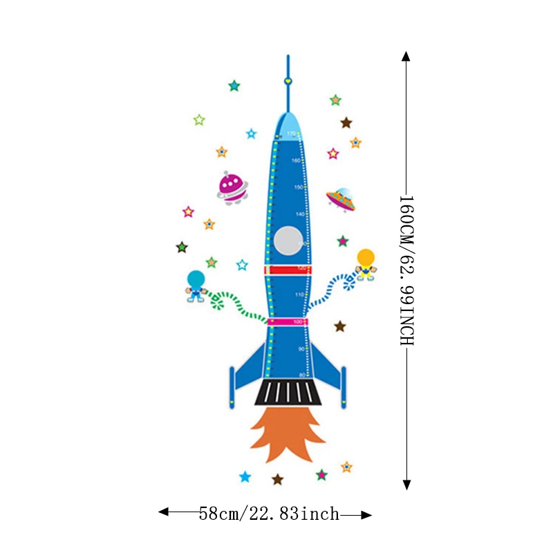 Zs наклейка ракета Наклейка на стену s детская комната Домашний декор космическая ракета виниловая Детская комната Наклейка в детскую комнату декор для детской комнаты