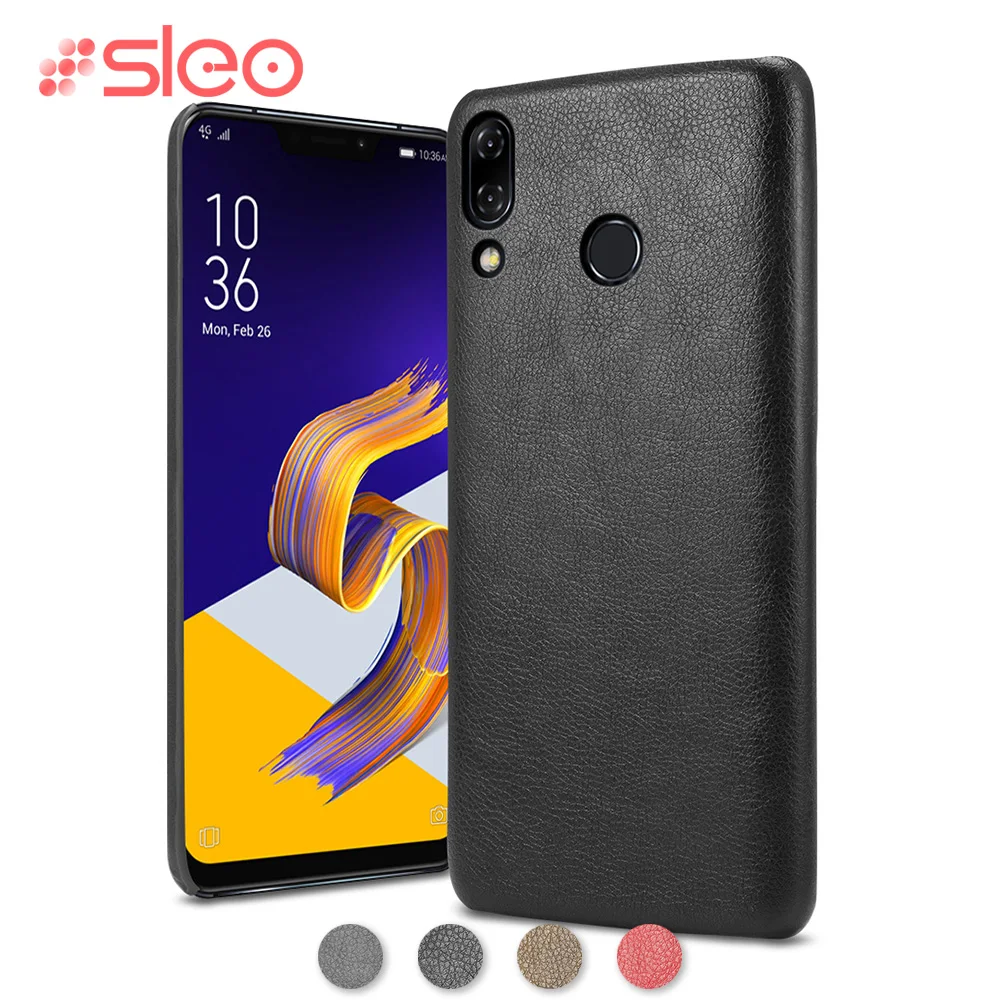 

SLEO PU Leather Case For ASUS Zenfone 5 2018 ZE620KL Case Hard Plastic Back Case For ASUS Zenfone 5Z ZS620KL 5 ZE620KL Coque