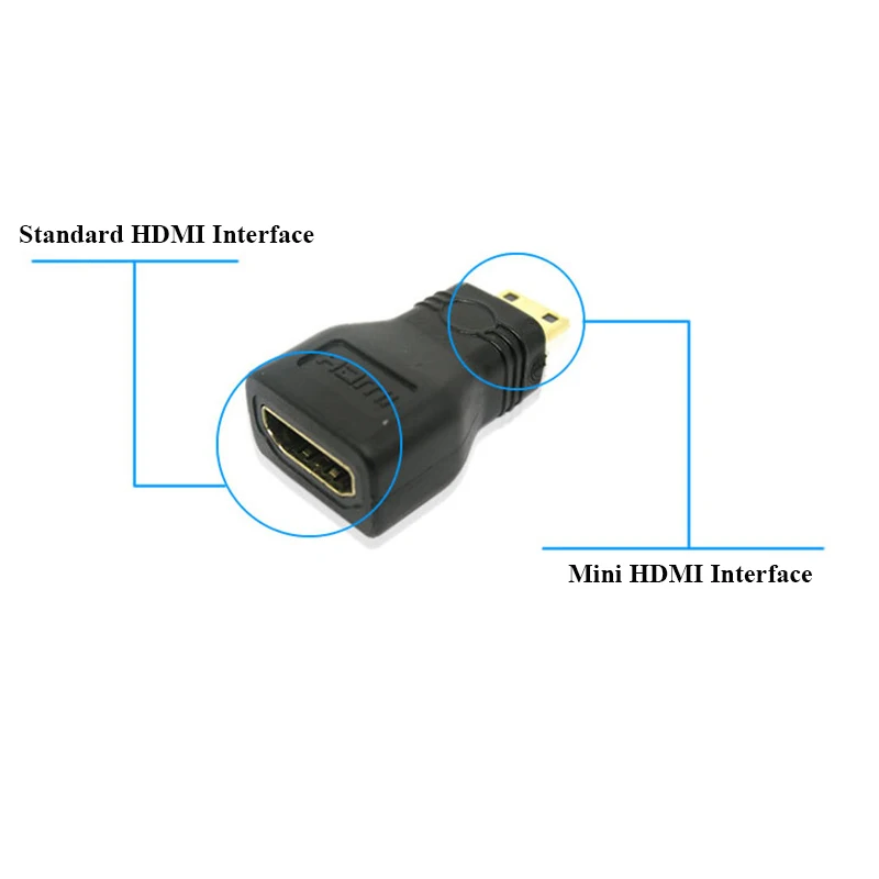 HDMI Женский к Mini Мужской конвертер адаптер Позолоченный разъем HDMIV1.4 Ethernet 1080 P 3D Blue