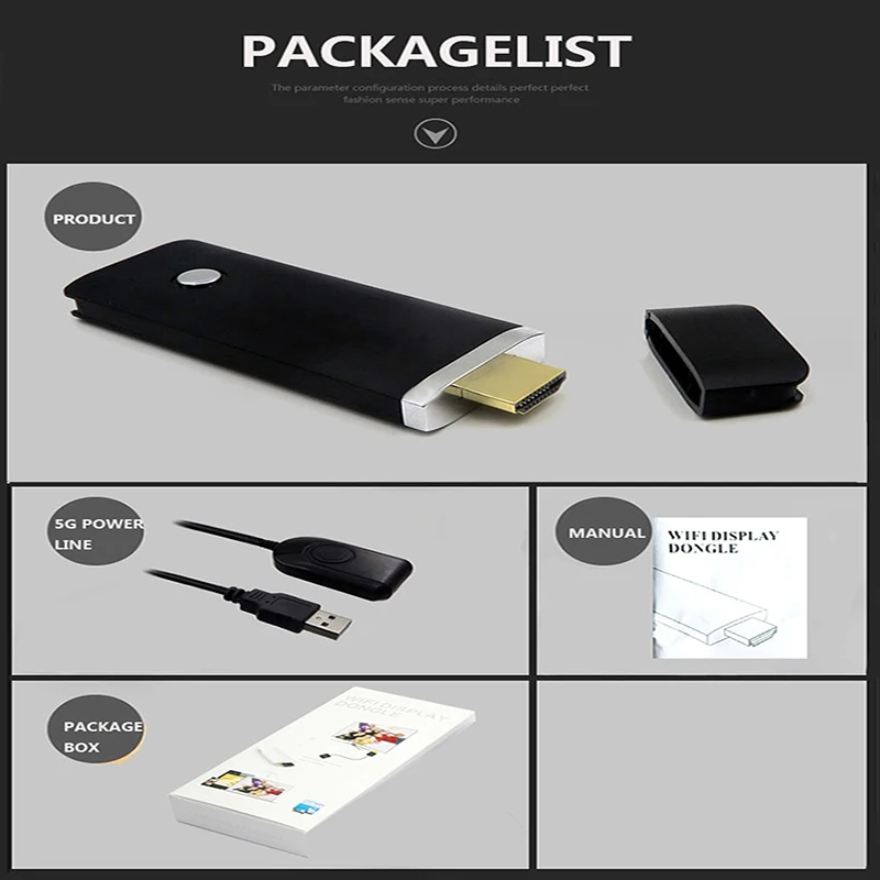 Hot HFLY 2.4G 1080P Dongle02wifi  tv android stick Hdmi  miracast/airplay/dlna  with android ios pc to tv 