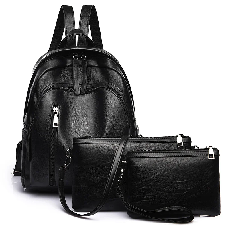 

Composite Backpack Bag Women Three Sets Backpack Shoulder Backpack Cltuch Daypack Bag Clutch Satchel Wholesale Backpacks Bag