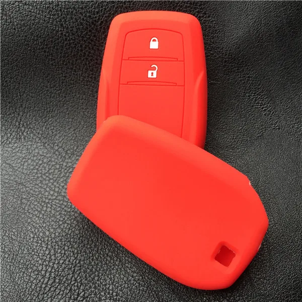 2 button Silicone car key fob cover case shell sticker skin protect for