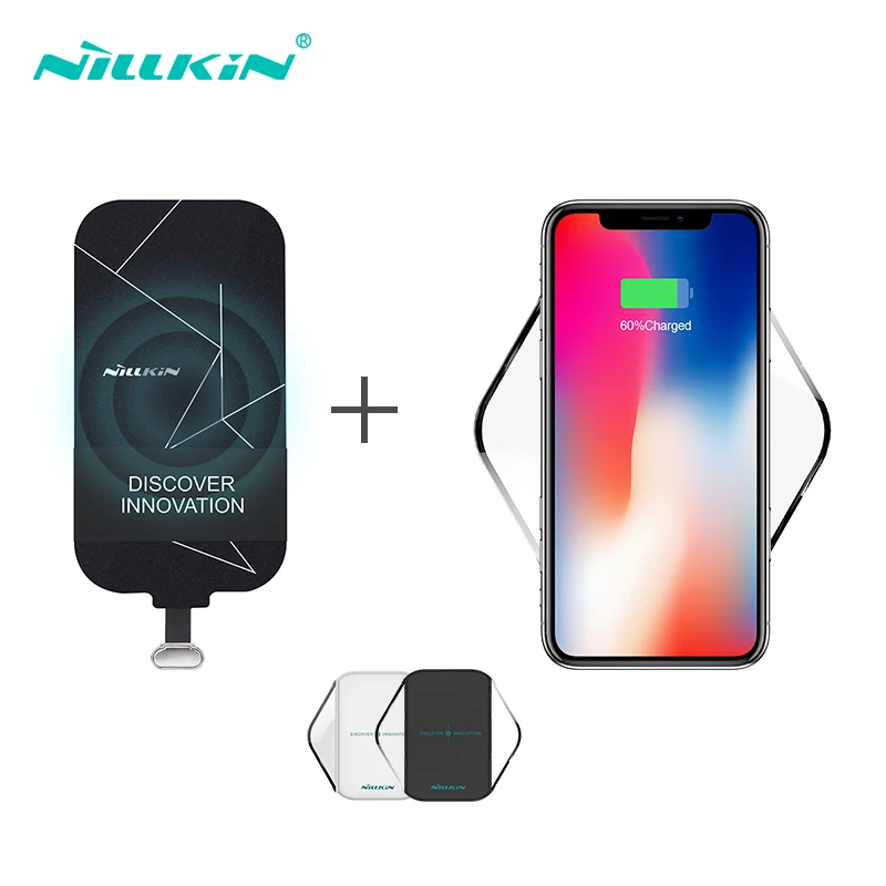 

Wireless Charging Kit Include Qi Wireless Charger Pad and Qi Charging Receiver Patch Module for Xiaomi for Samsung For iPhone