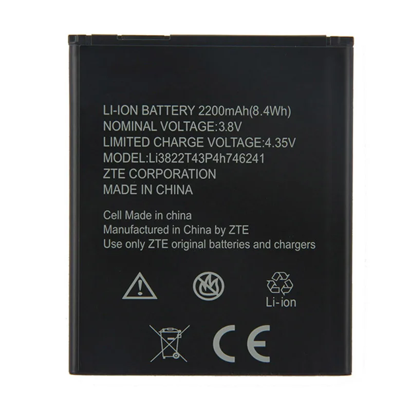 

Original Li3822T43P4h746241 phone battery For ZTE Blade A465 A475 2200mAh