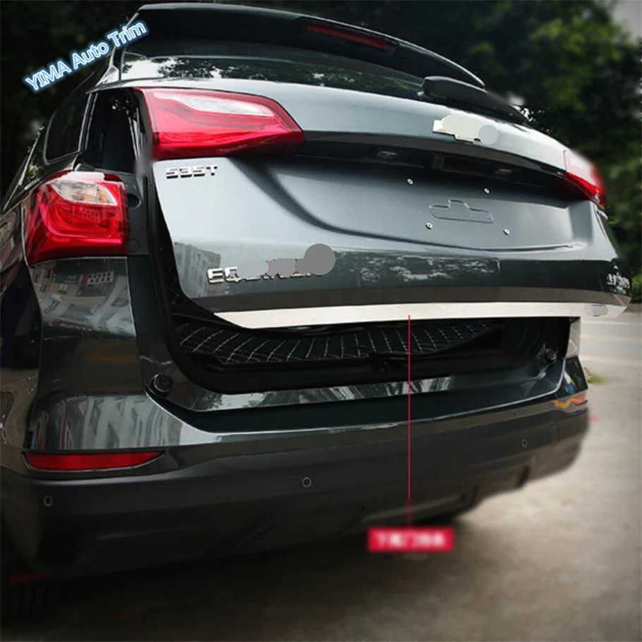 

Lapetus Car Styling Rear Tail Trunk Tailgate Lid Door Protector Strip Sill Cover Trim Fit For Chevrolet Equinox 2017 2018 2019