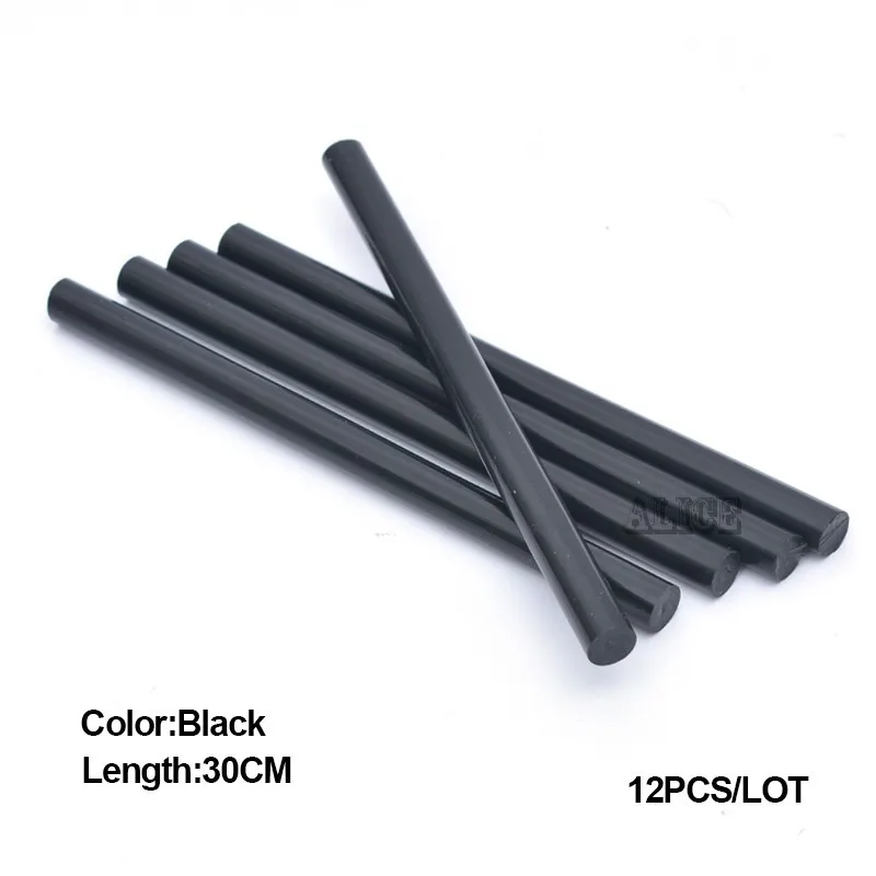 Black Hot Glue Sticks 30cm Italian Keratin Hot Glue Sticks Colored