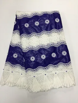 

African bazin riche fabric high quality bazin rich lace guinea brocade fabric with tulle lace for wedding 5yards/lot