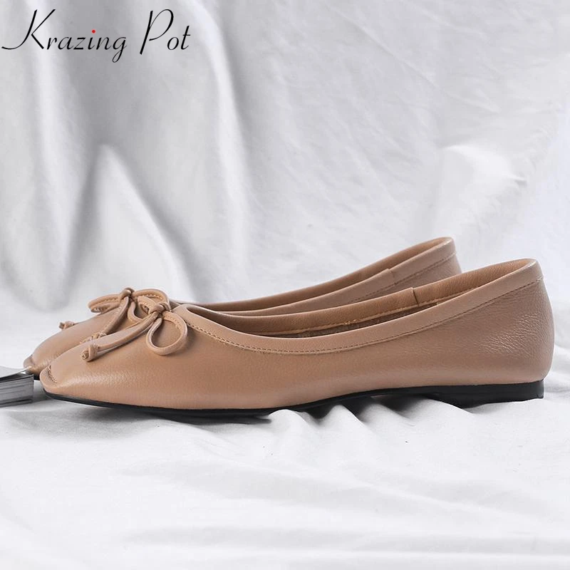 glove leather flats
