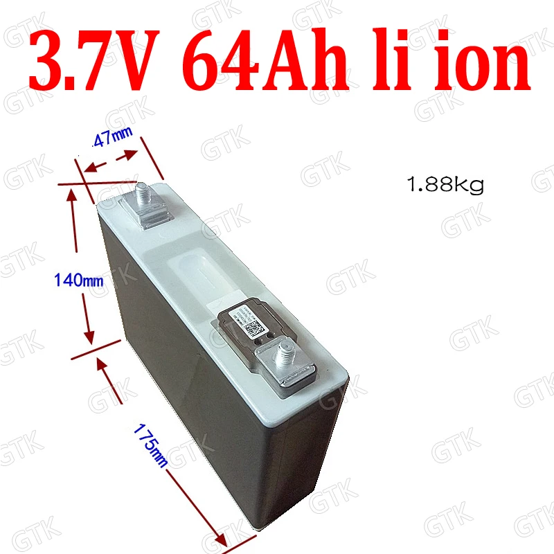 3.7v 63AH lithium ion battery no 3.7v 60Ah li ion for DIY 12V 24V beach