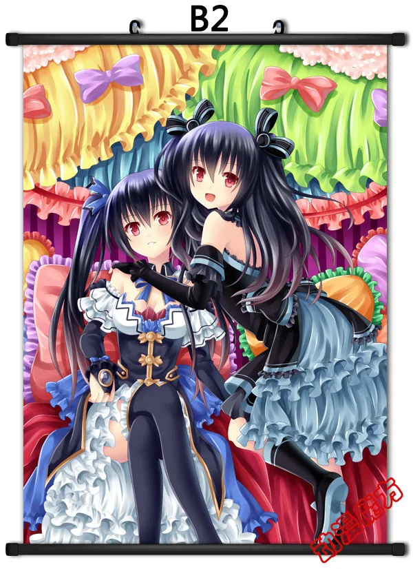 Аниме Нептун Hyperdimension Neptunia Histoire & Rom Uni Nepgear Vert Blanc Noire Gust домашний Декор настенный