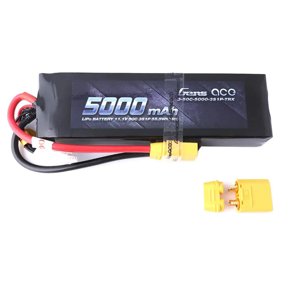 Gens ace Lipo аккумулятор 11,1 V 5000mAh Lipo 3S аккумулятор 50C TRX XT90 вилка батарея для Slash VXL Slash 4x4 VXL E-Maxx бесщеточный