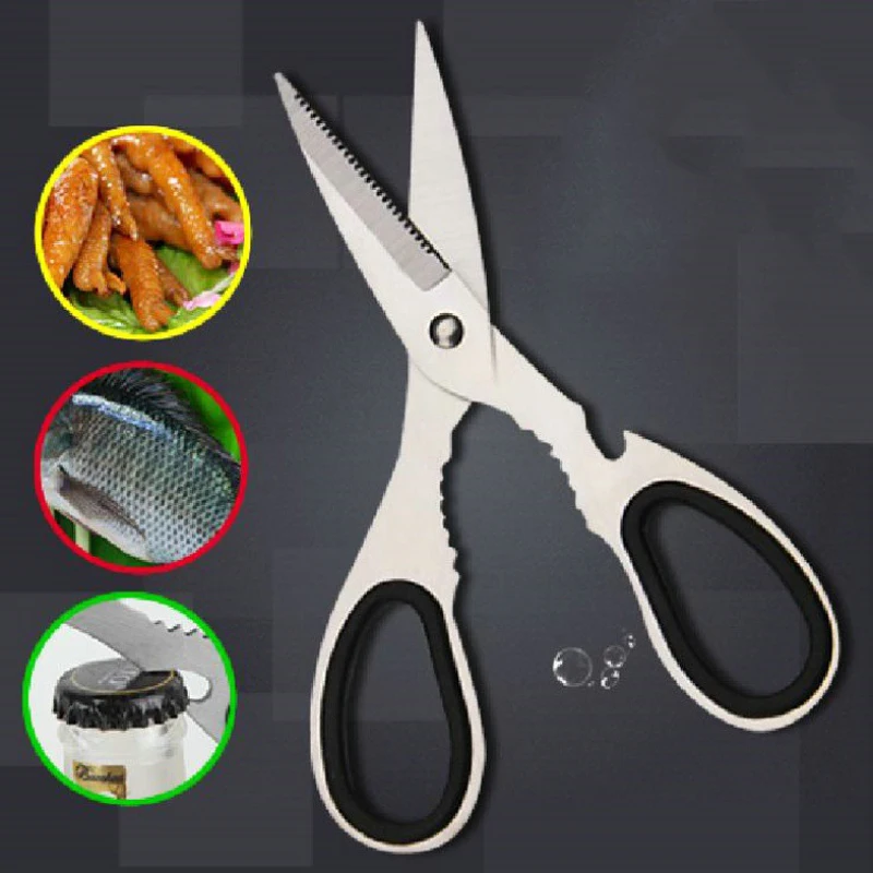 Stainless Steel Kitchen Scissor Knife Poultry Chicken Bone Shears Cutter for fish household Multifunctional Tool MAYITR