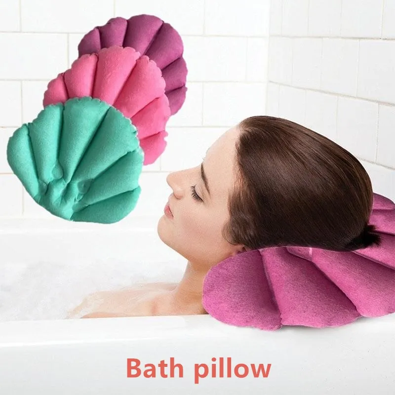 Надувная спа-подушка для ванной, подушка для спины и шеи, расслабляющая подушка для отдыха, случайный цвет, Прямая поставка