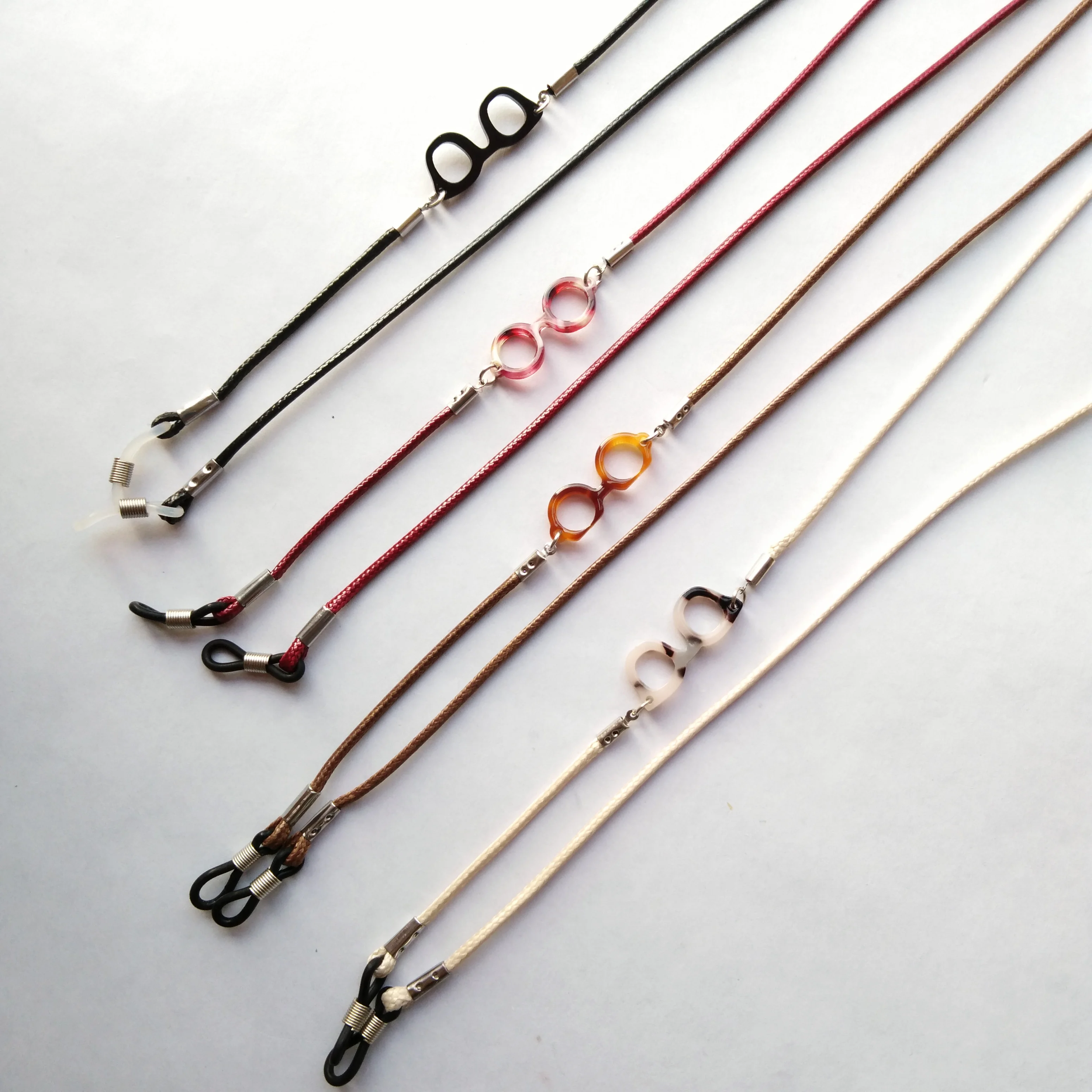 

eyeglass waxed cotton cord with small frame shape accessories spectacle lanyard string retainer