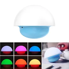 Новая романтическая детская комната touch Сенсор ночник стакан гриб Светодиодное освещение Красочные детей Спальня Домашний Декор лампы подарки