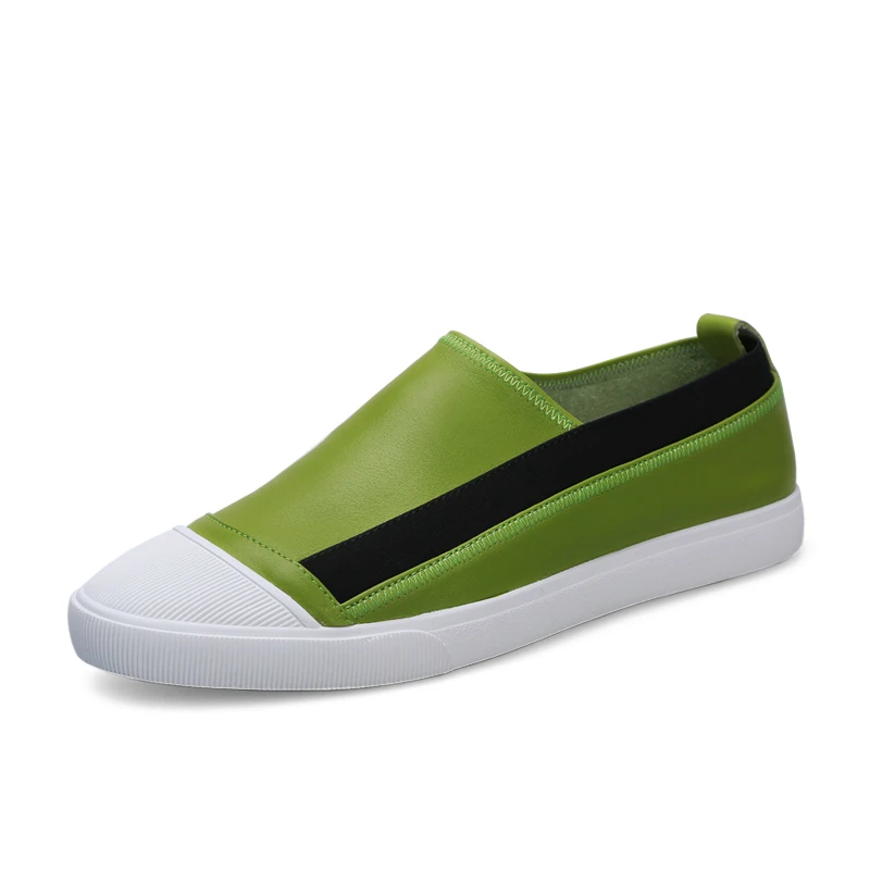 Deslizamento white Moda De Sapatos Para verde Out preto Homens Confortável Casuais Da Mocassins Black Respirável Out Escritório Couro Condução Out Em Hollow green branco Verão 5v1nxq6dn0