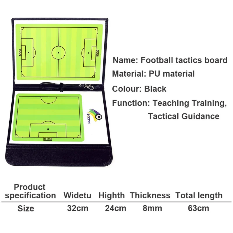 Тактическая пластина книга набор с ручкой буфер обмена футбольные принадлежности тренерская доска Складная футбол тактика доска