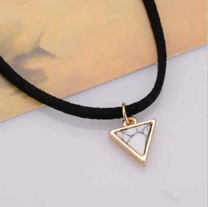 Новые модные веревочные чокеры ожерелье женские короткие черные бархатные