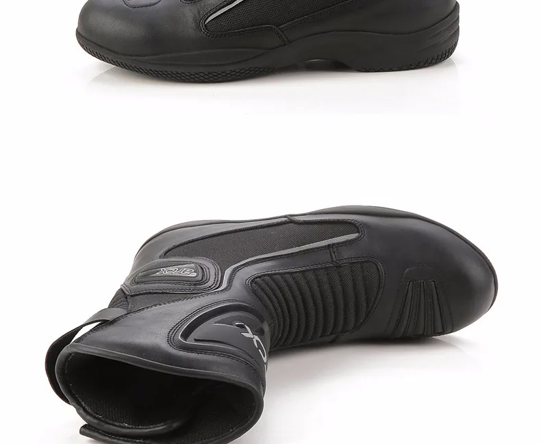 ARCX мотоциклетные кожаные ботинки до середины икры для мужчин; Водонепроницаемая Обувь для гонок; туристические ботинки для мотогонок; L60568