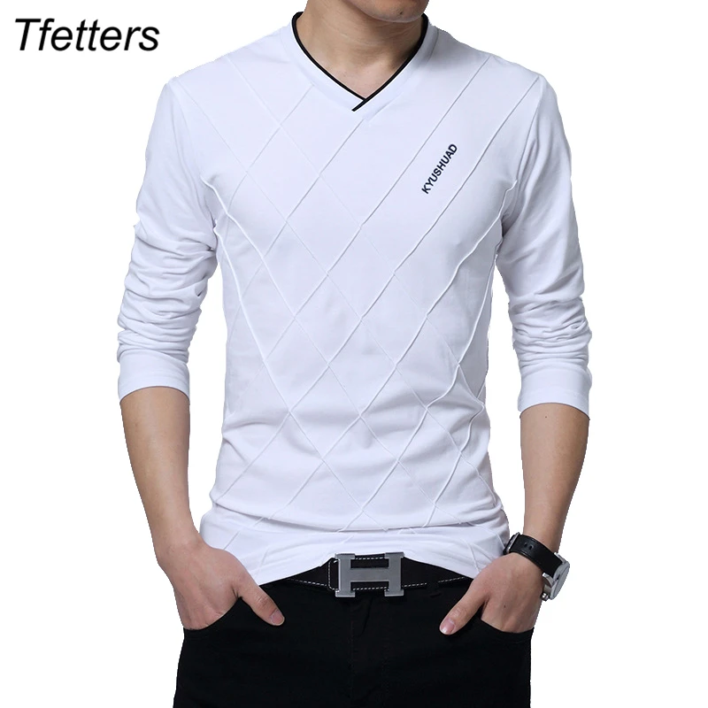 TFETTERS Fashion Men T shirt Slim Fit Custom T shirt