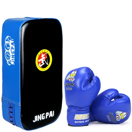 

Children kids boxing pads Thai Kick Boxing Strike Pads Muay Arm Punch MMA For Boxing Taekwondo Foot Target And Boxing Gloves Set