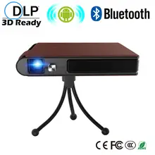 CAIWEI 2018 Newest DLP Projector For Full HD with Android 5.1 WIFI Bluetooth Mini Portable 8400mAh Battery Beamer Miracast