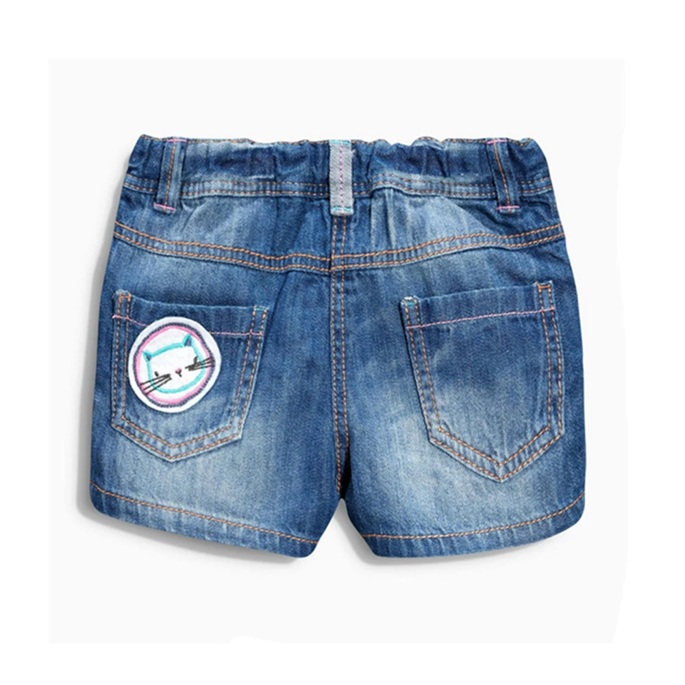 Welaken/детские джинсовые шорты для девочек; коллекция года; детские летние брюки с рисунком; одежда для детей; новые крутые шорты с рисунком птицы