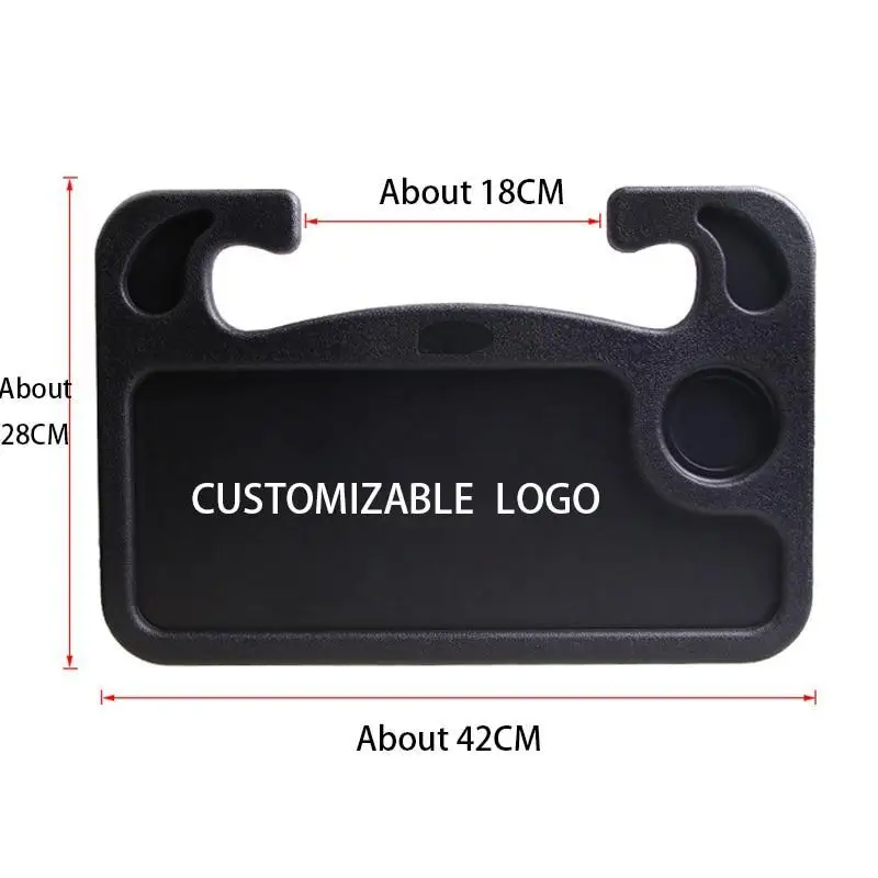 Портативный автомобильный стол на колесиках, держатель для кофе, стол для ноутбука, компьютера, руль, для еды, для работы, для еды, для напитков, поднос, держатель для товаров, Ланч-бокс
