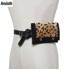 Винтажная Женская поясная сумка с леопардовым принтом, модная поясная сумка, поясная сумка, кошелек из искусственной кожи, поясная сумка HPS389