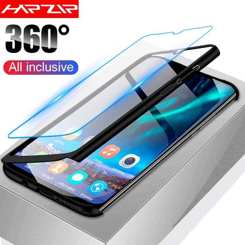 

3 in 1 Full Cover Hard PC Case For Huawei Honor 8S 8A 8X 7C 7A Pro 8 9 10 20 20i P20 P30 Lite Y5 2018 Y6 Y7 Prime 2019 KSE-LX9