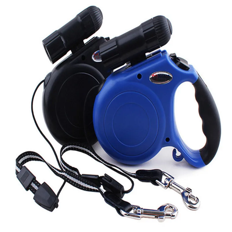 5m 40kg Tension Nylon Dog Wholesale Retractable Dog Leash With Led