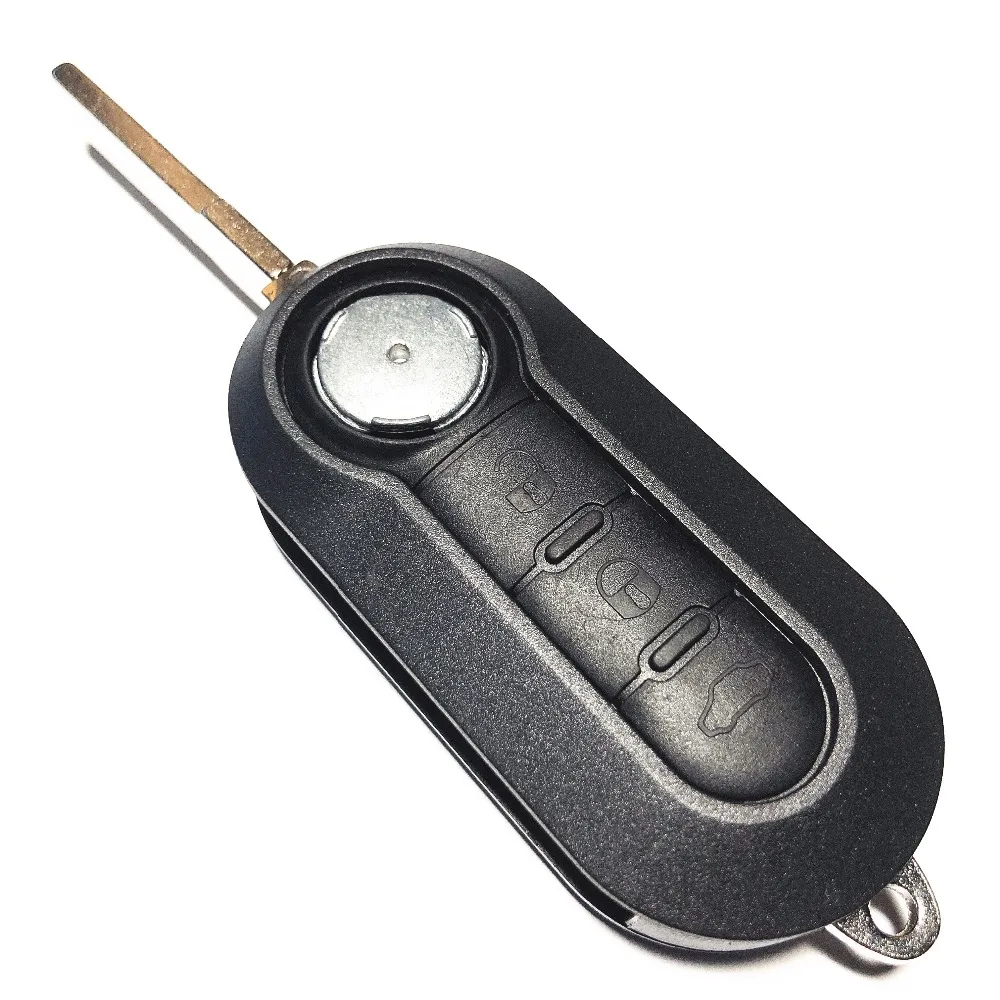 

With Symbol Flip Folding Remote Key Case Cover For FIAT 500 Panda Punto Bravo Car Alarm Keyless SIP22 Blade 3 Button Key Shell