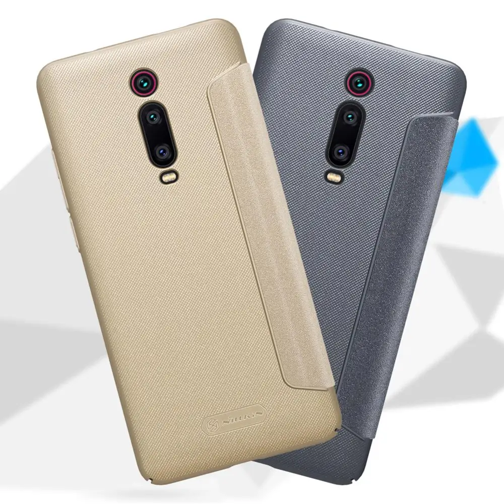 Блестящий чехол NILLKIN из искусственной кожи для Xiaomi mi 9T книжка xiaomi mi9t Pro в розничной