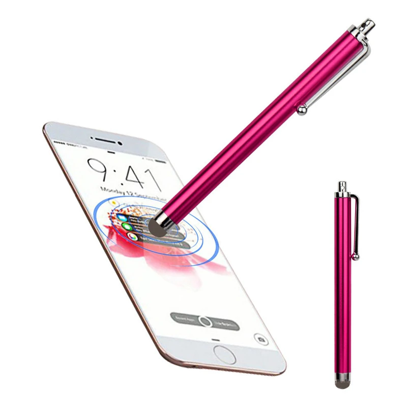 10 шт. универсальный многоцветный металлический емкостный стилус ручка для тачскрина для Ipad планшетный ПК для samsung телефон Android экран DeviceA20