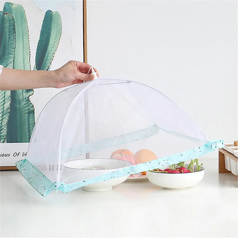 

1PC Mesh Umbrella Food Cover Practical Kitchen Folded Food Cover Hygiene Grid Kitchen Net Food Cover kichen accessories #BL5