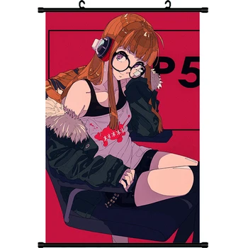 

Mxdfafa Japan Anime Persona 5 Fabric Wall Scroll Poster cartoon canvas painting Animation Scroll Painting 40x60 cm dropshipping