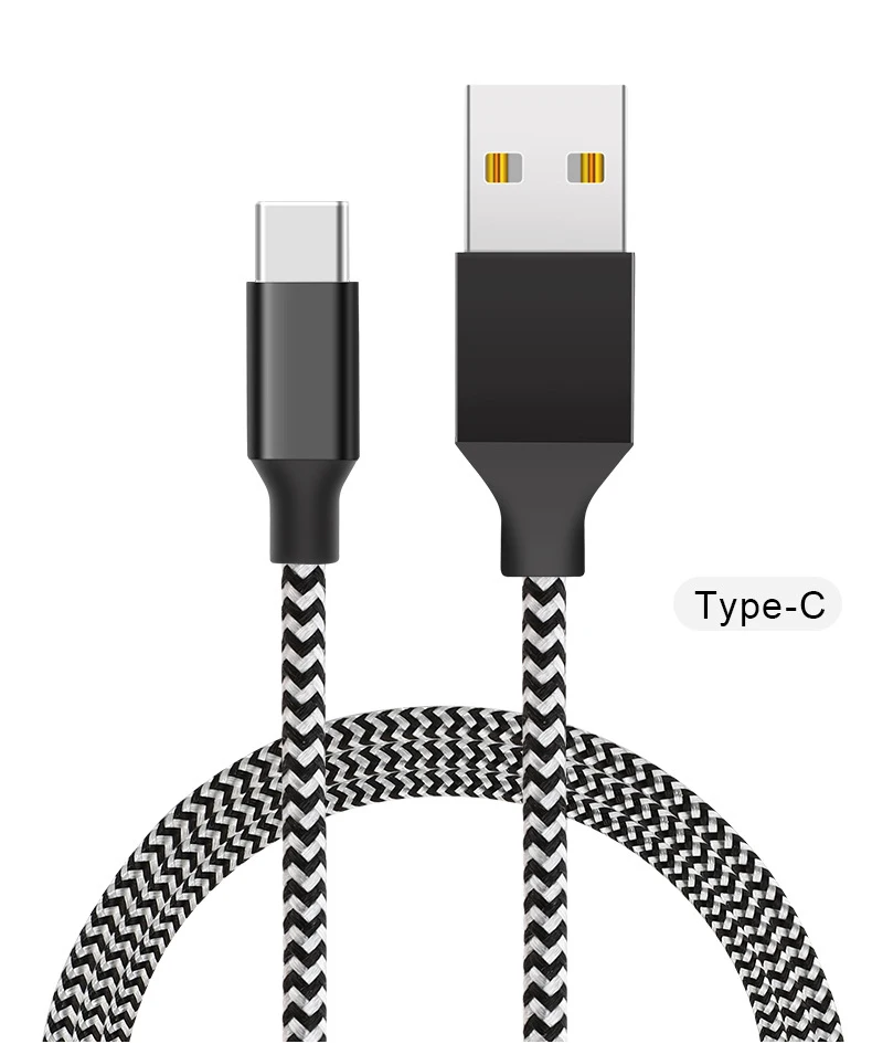 5V 2.4A usb type c кабель 1 м 2 м 3 м Быстрая зарядка type-C Micro кабель usb с подсветкой для samsung S8 S9 huawei P20 P30 Pro Iphone 8 X - Цвет: Type c White