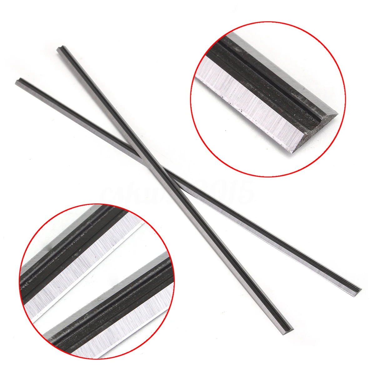

2pcs Silver Thickness HSS Planer Blade 305mmx8mmx2mm Woodworking Tools For Makita 2012NB 2012