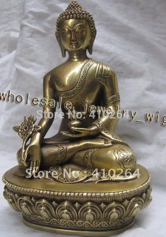

Rich and honored buddha bronze statue 21cm