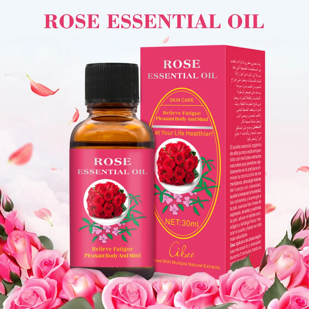 

Rose Essential Oil Maintenance,Moisturizing,Massage,Hydration Relieve Anxiety Promote Metabolism 30ML