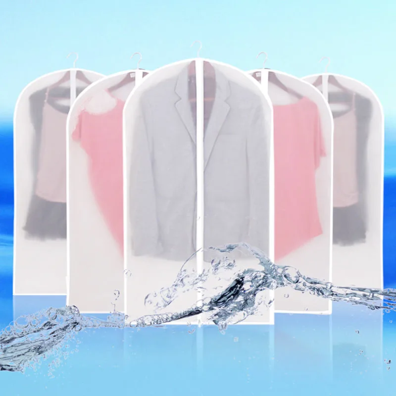 Dust cover Bags For Storing Clothes Garment Suit Vacuum Bag Protector Wardrobe Cloth Hanging Garment Coat Dustproof Storage Bag 2