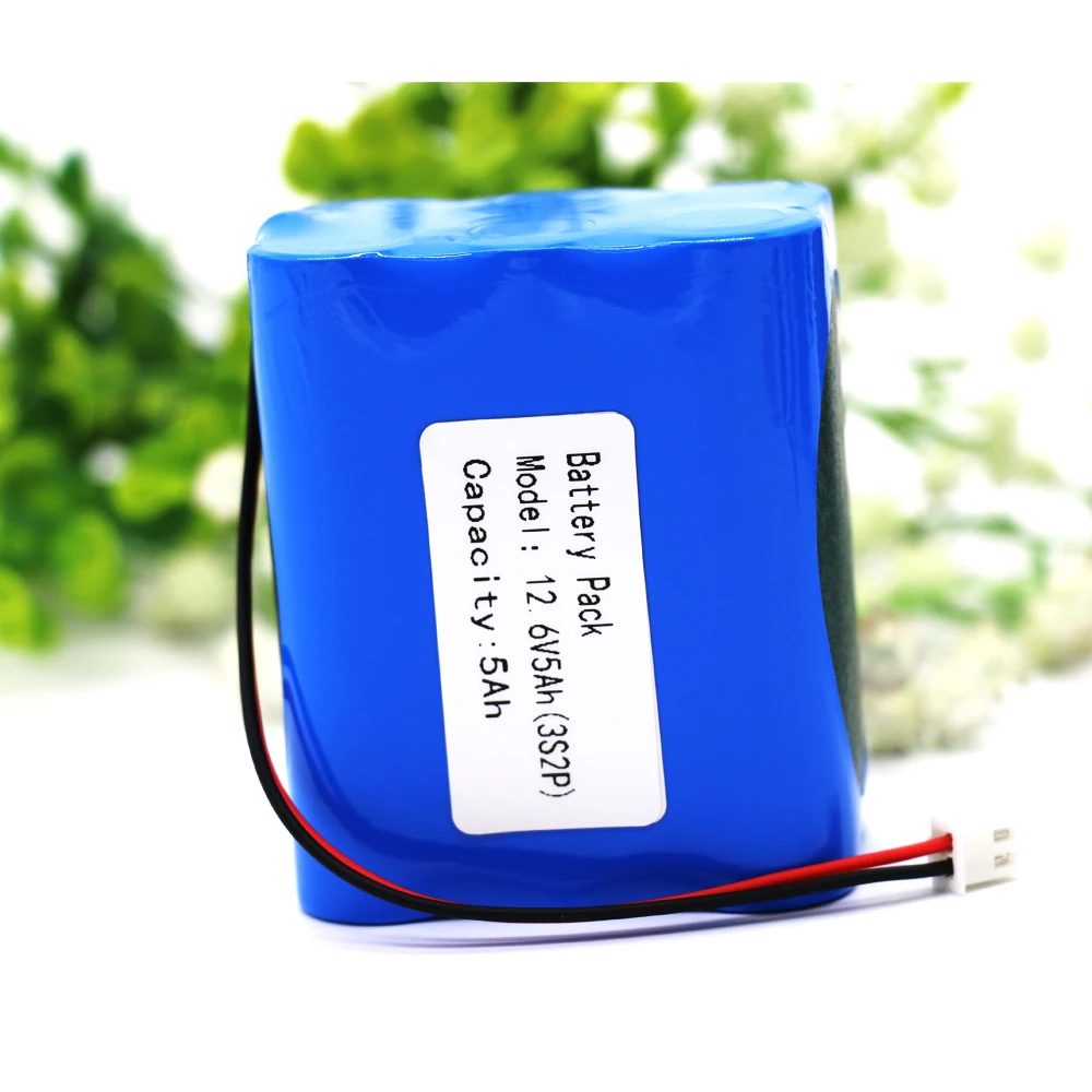 KLUOSI 12V батарея с 5А BMS 3S2P большой емкости 11,1 V 12,6 V 5000mAh комплект литий-ионный батарей для Светодиодный светильник резервного питания