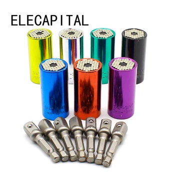 

2pcs/set Universal Adjustable Torque Ratchet Socket Wrench Set Hand Tools Spanner Wrenches Hand Tool Power Drill Adapter